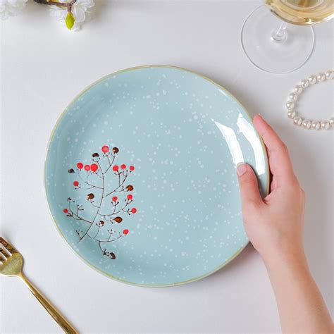Cherry Gloss Dinner Plate 9 Inch Online - Premium Dinner Plate | Nestasia