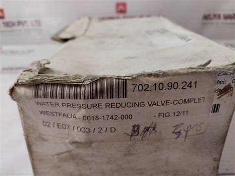 Honeywell /Westfalia 0018-1742-650 Pressure Reducing Valve D06 F-11/4 ...