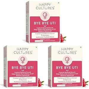 Buy Happy Cultures Bye Bye UTI - Nutritional Supplement with D-Mannose ...