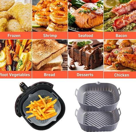 Buy సిలికాన్ ఎయిర్ ఫ్రైయర్ లైనర్స్ పునర్వినియోగ ఎయిర్ ఫ్రైయర్ సిలికాన్ ...