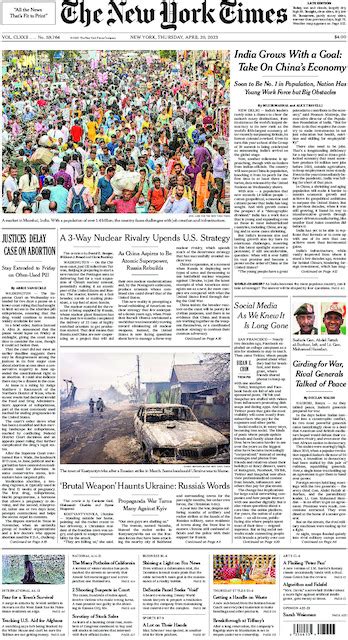 Contact Us - The New York Times International Print Edition