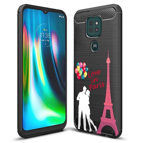 Nainz Back Cover for Motorola G9 / Motorola Moto E7 Plus Black Designer ...
