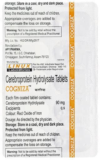 Cogniza Tablet: Uses, Side Effects, Price & Substitutes