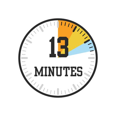 13 minutes, timer, clock icon design 26580657 Vector Art at Vecteezy