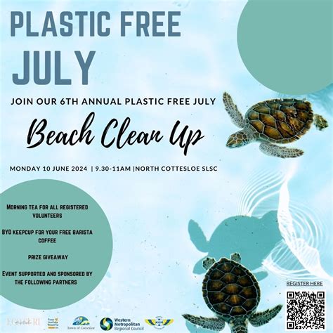 Plastic Free July Beach Clean Up at North Cottesloe Beach, North ...