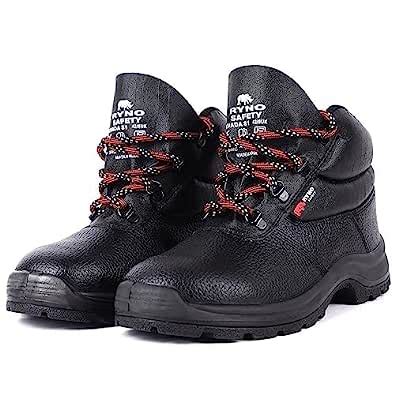Buy Ryno Safety Nevada Black Safety Shoes with Steel Toe Cap for Men ...