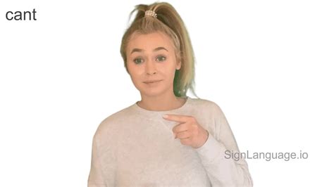 Cant in ASL - American Sign Language - 6 Video Examples