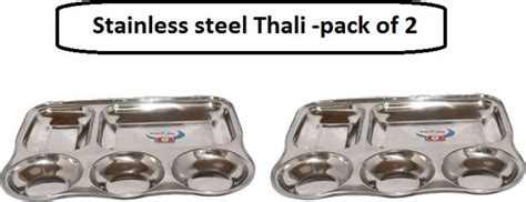 Asati enterprises Stainless Steel Plates With Compartments/ Bhojan ...