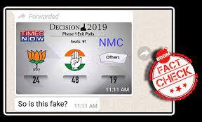Fake Phase 1 Exit Poll Graphic Predicts Congress In The Lead | BOOM