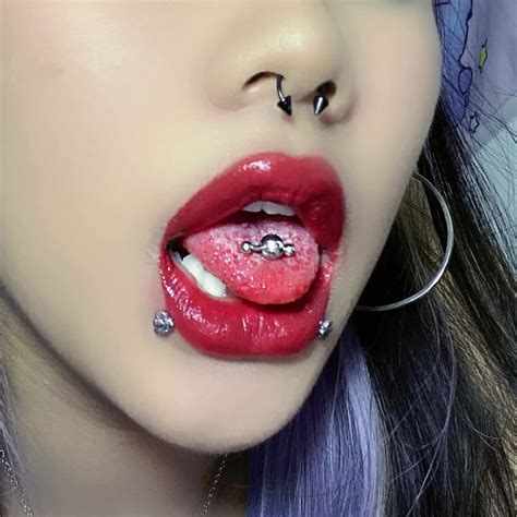 Snake Bites Tongue Piercing
