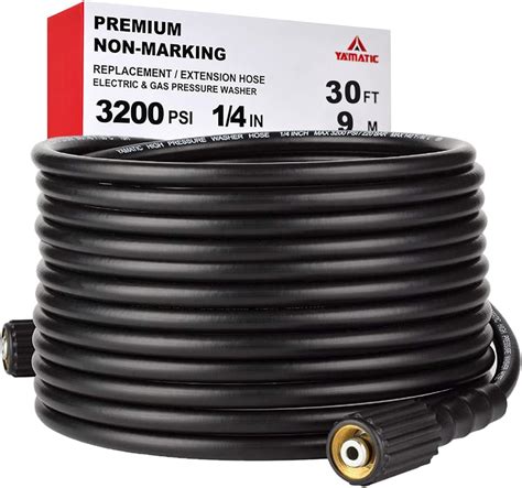 Amazon.com: Briggs & Stratton 1/4-Inch X 25' Pressure Washer Hose 196006GS : Patio, Lawn & Garden