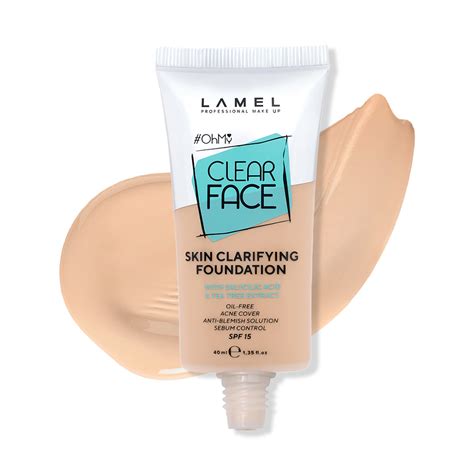 Buy LAMEL Oh My Clear Face Foundation SPF15 Online - HOK Makeup