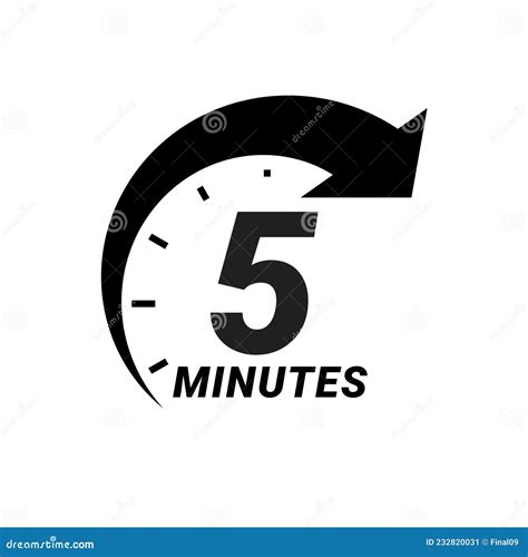 Five Minutes Timer Cartoon Vector | CartoonDealer.com #31344669