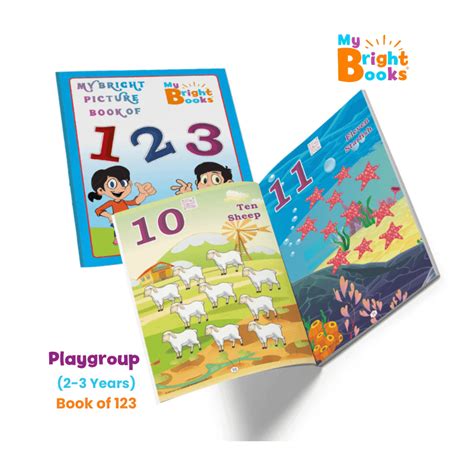 Preschool Books for Playgroup (2-3 yrs)- My Bright Picture Book of 123 ...