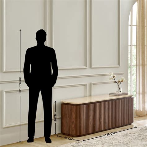 Buy Sundried Sanctuary Faux Marble Top TV Unit - Walnut from Home ...