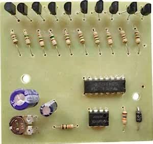ESPtronics 1 Pc 10 Channel LED Chaser Circuit Board CD4017 555 Timer ...
