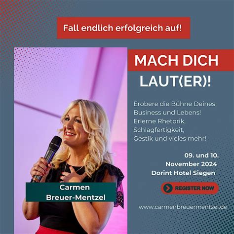 Mach Dich laut(er)!, Dorint Parkhotel Siegen, 9 November to 10 November ...
