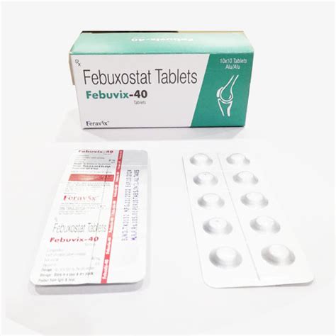 FEBUVIX-40 Tablets Feravix Lifesciences Pvt. Ltd.