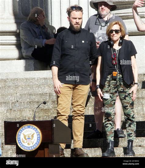 April 14, 2024 Lesli Linka Glatter director filming on location for ...