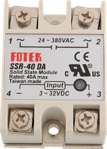 R&D Fotek 24-480 Vac Ssr-40 Da Solid State Module Electronic Components ...