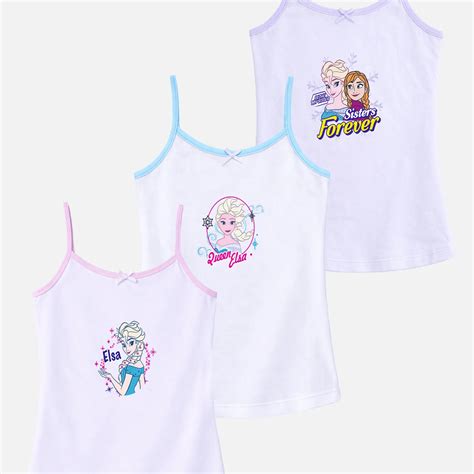Girls Frozen Vest Sleeveless Pack of 3 – Bodycare International Limited