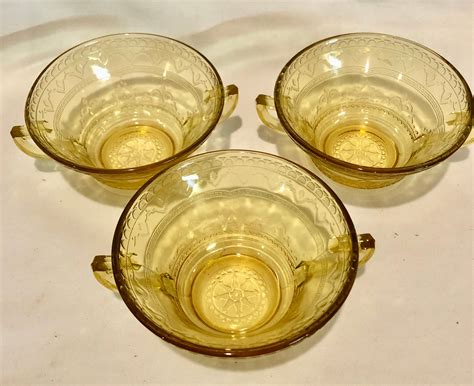 Yellow Depression Glass Bowl