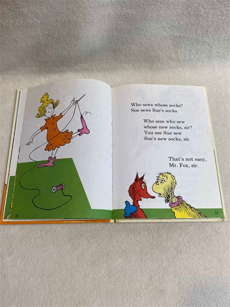 Dr. Seuss Children's Hardcover Book 1993 'fox in - Etsy
