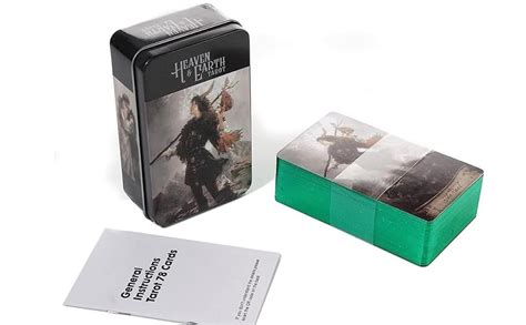 RJKD New Cards Deck Heaven & Earth Tarot Cards in A Tin A 78-Card Deck ...