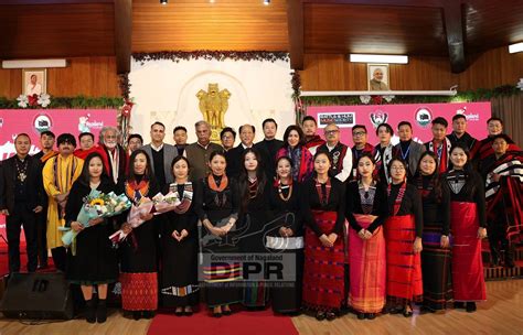 The Governor of Nagaland, La Ganesan, Chief Minister Neiphiu Rio and ...