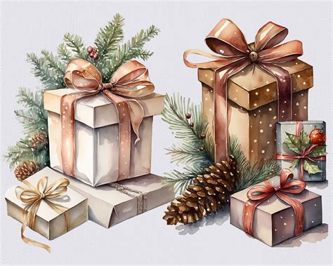 Christmas Gifts Clip Art, Christmas Clip Art, Gift Boxes Clip Art ...
