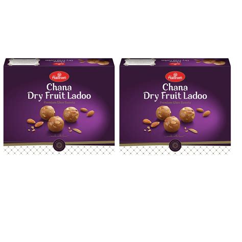 Haldiram's Chana Dry Fruit Ladoo Combo Pack (400 grams x 2) | Fresh ...
