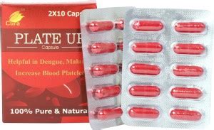 Cura PLATE UP AYURVEDIC CAPSULE FOR INCREASE BLOOD PLATELET & HELPFUL ...