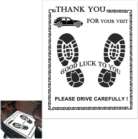 RUENXG Paper Disposable Floor Mat 50 Pcs White Car Paper Floor Mats ...