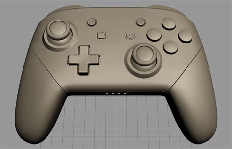 Image result for Nintendo Switch Pro Controller Shell 3D Model