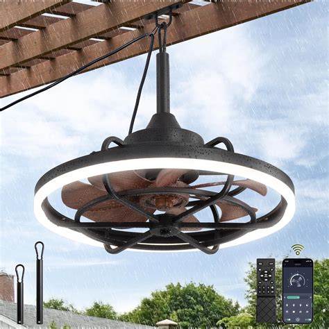 Amazon.com: Fanbulous Outdoor Ceiling Fans with Light for Patios, 20 ...