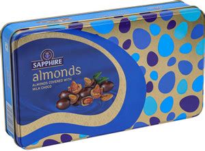 Sapphire Almonds Covered With Milk Choco | Chocolate Coated Almonds ...