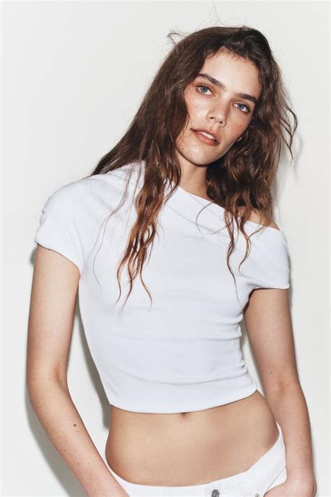 ASYMMETRIC DRAPED TOP - White | ZARA India