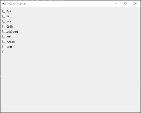 Image result for Checkbox PyQt5