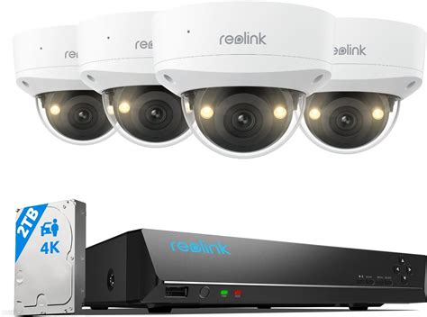 Amazon.com: REOLINK 4K Security Camera System, 4pcs 4K UHD IK10 ...