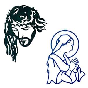 Buy Vgotcha Pair of Lord Jesus and Mary Religious Home Decor ...