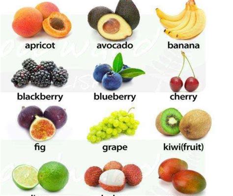 All Fruit Names List In English With Pictures Download Pdf ...