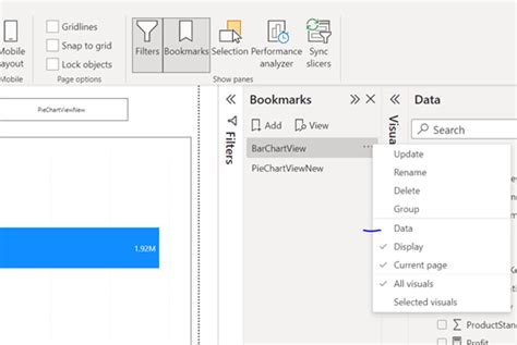 Using Bookmarks in Power Bi 的图像结果