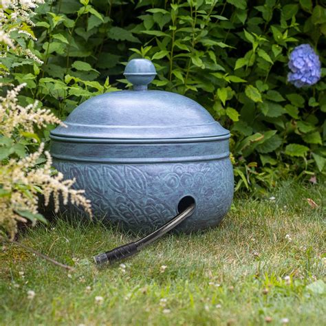 Decorative Garden Hose Pots with Lid: Brass and Copper Finish - Good ...
