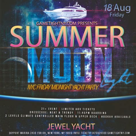 Dance under the Moonlight Friday Jewel Yacht Party Cruise Skyport ...