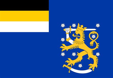 Flag of Grand Duchy of Finland (HOI 4 Red Flood) : r/vexillology