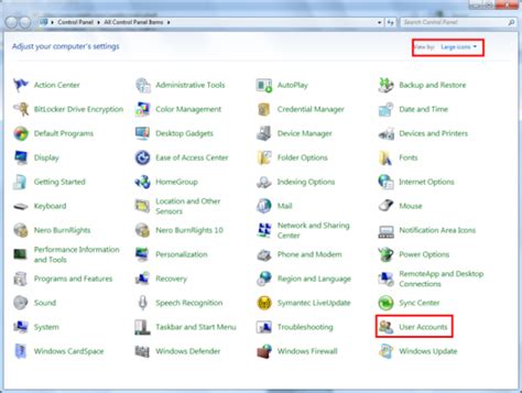 Image result for Advanced User Account Control Panel