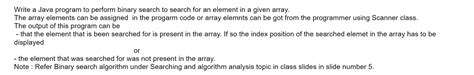 Inary Search Using Array Java 的图像结果