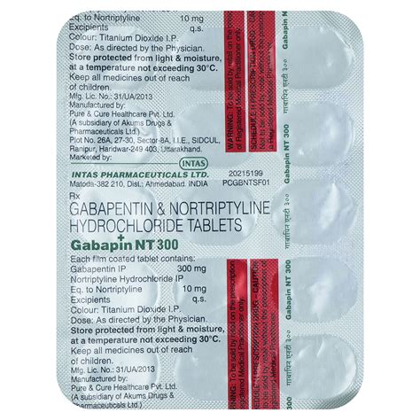 Gabapin NT 300 Tablet | Uses, Side Effects, Price | Apollo Pharmacy