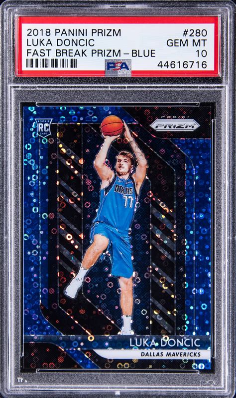 Luka Doncic 2018 Prizm #280 Fast Break Blue /175 Price Guide - Sports ...