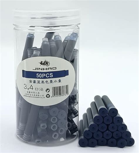 GOLD LEAF Jinhao Fountain Pen Ink Cartridges Refills, Disposable - 2.6 ...